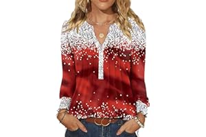 LOMON Womens Tops Dressy Casual Pleated Ruffle Long Sleeve Tunics Tops to Wear with Leggings V Neck Work Blouse