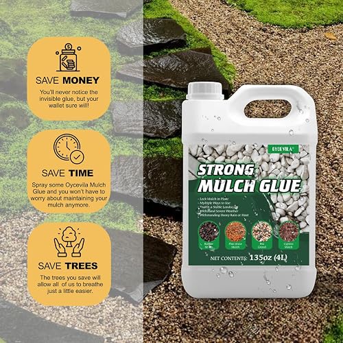 Landscape Binder 1 Gallon Mulch & Rock Glue - Strong For Gravel, Wood ...