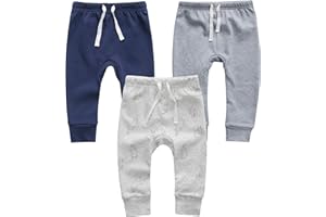 Owlivia Organic Baby Pant Legging Jogger for Infant, Baby Boy, Baby Girl, Toddler