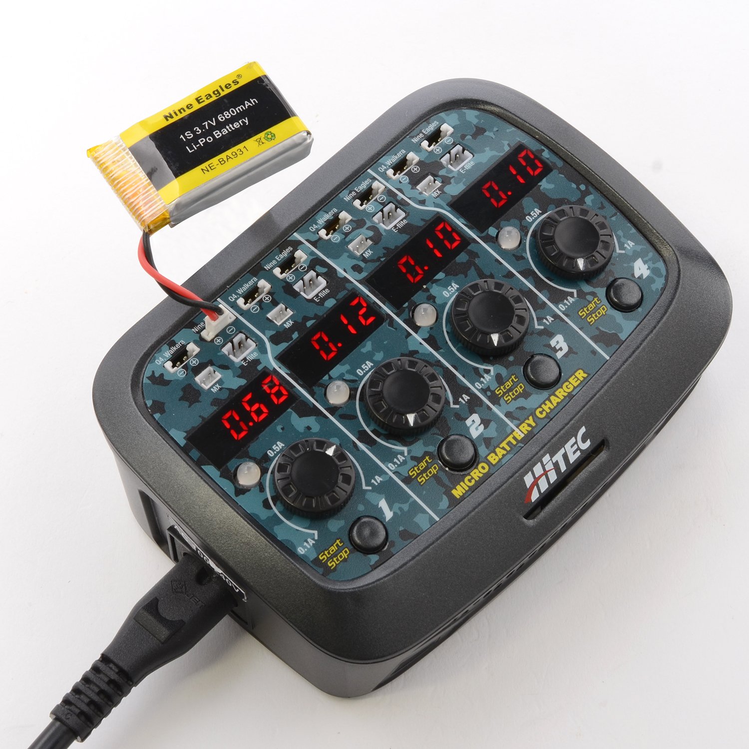 Hitec RCD 44212 X4 Micro AC/DC 1 Cell LiPo Charger on Galleon Philippines