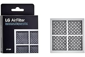 LG 6 Month (LT120F) Replacement Refrigerator Air Filter, 1 Count (Pack of 1), White