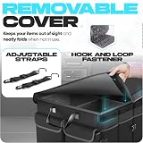 FORTEM Car Boot Organiser Collapsible SUV Storage 600D Oxford Non Slip view 5