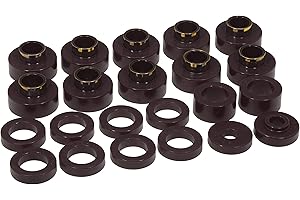 PROTHANE (1-103-BL) Body Mount 22 Bushing Kit - Black compatible w Jeep CJ5 /CJ7 80-86
