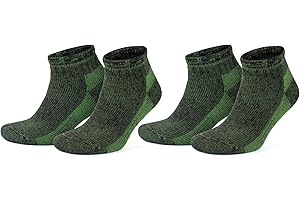 GoWith Alpaca Wool Low-Cut Hiking Socks for Men & Women, Cushioned Terry Warm Socks, Thermal Thick Merino Blend Camping Socks