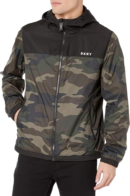 dkny camo coat