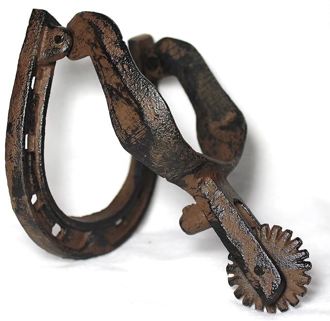 Cast Iron Spur and Horseshoe Door Knocker Cowboy Western Southwestern
