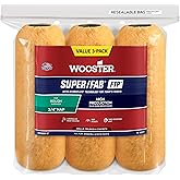 The Wooster Brush Company RR929-9 Super Fab FTP Roller Cover 3/4-Inch Nap, 3-Pack