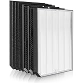 Ecofort 2500 Replacement Filter Compatible with Air Doctor 2500 Air Purifier – Includes 1 Efficiency Filter, 2 Activated Carbon Filters, and 4 Pre-Filters