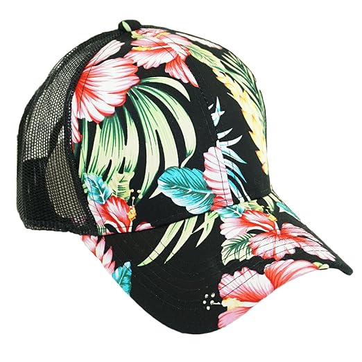 mens floral baseball hat