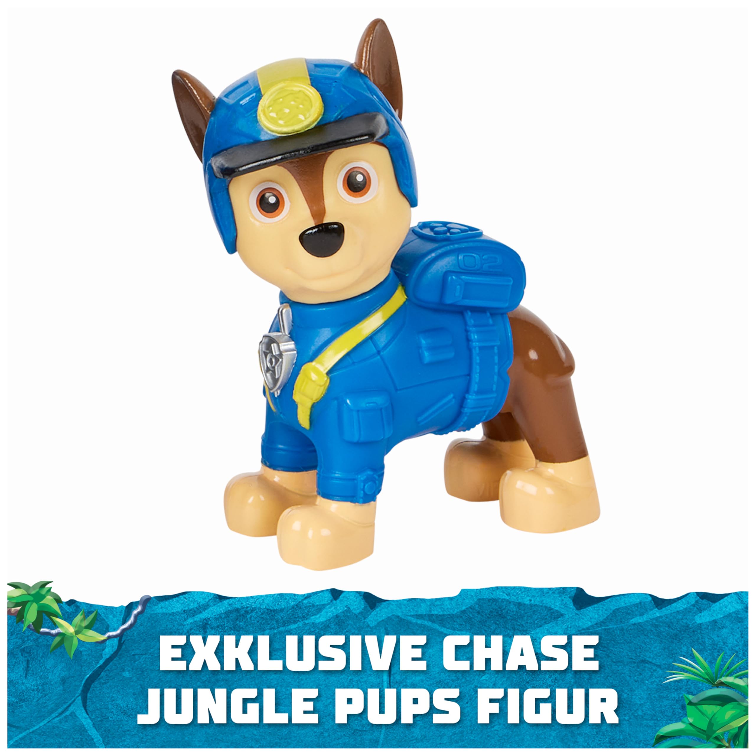 PAW PATROL Jungle Pups - Tiger-Fahrzeug mit Chase-Figur (Basis Fahrzeug), Spielzeug für Kinder ab 3 Jahren 6