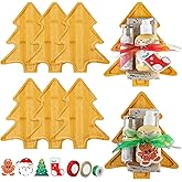 Chunful 8 Sets Christmas Kitchen Gifts Bulk Wood Cutting Board Charcuterie Boards Christmas Ribbon and Card for Kitchen Xmas Home Party Gift Winter Decoration