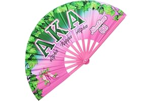 LParkin AKA Clacking Fans for Line Dancing, AKA Sorority Gifts for Women, AKA Gifts for Sisterhood Events, Party, Decoration