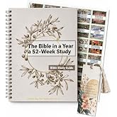 MapeloreCrafted Bible Study Guide for Women, 52-Week, Spiral-Bound | Large print. New Testament and selected Old Testament readings. Prayer and reflection. Bookmark and Bible tabs included.