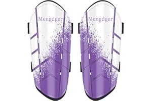 MENGDGER Shin Guards Soccer Youth Kids Boys Girls Toddler Shin Pads Child EVA Cushion Protection Reduce Shocks Injurie Calf Protective Gear Suitable for 4 5 6 7 8 9 10 11 12 Years Old