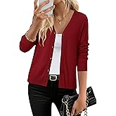 Arach&Cloz Women's Wool Blend Business Casual Cardigan Sweaters Tops