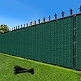 LOVE STORY 6'x118' Fence Privacy Screen Outdoor Mesh Fencing Covers Screen Fence Wind Block with Grommets for Patio Garden Wall Backyard,Green (We Make Custom Size)