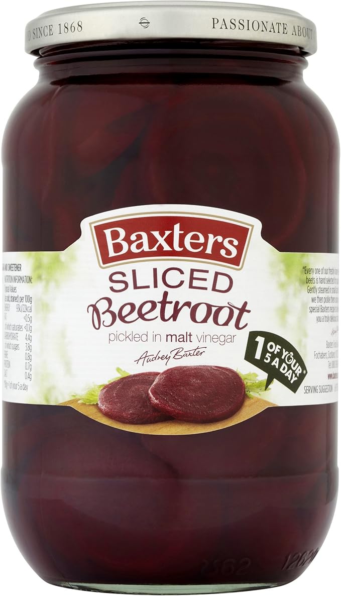 Baxters Sliced Beetroot Pickled in Malt Vinegar, 567g Amazon.co.uk