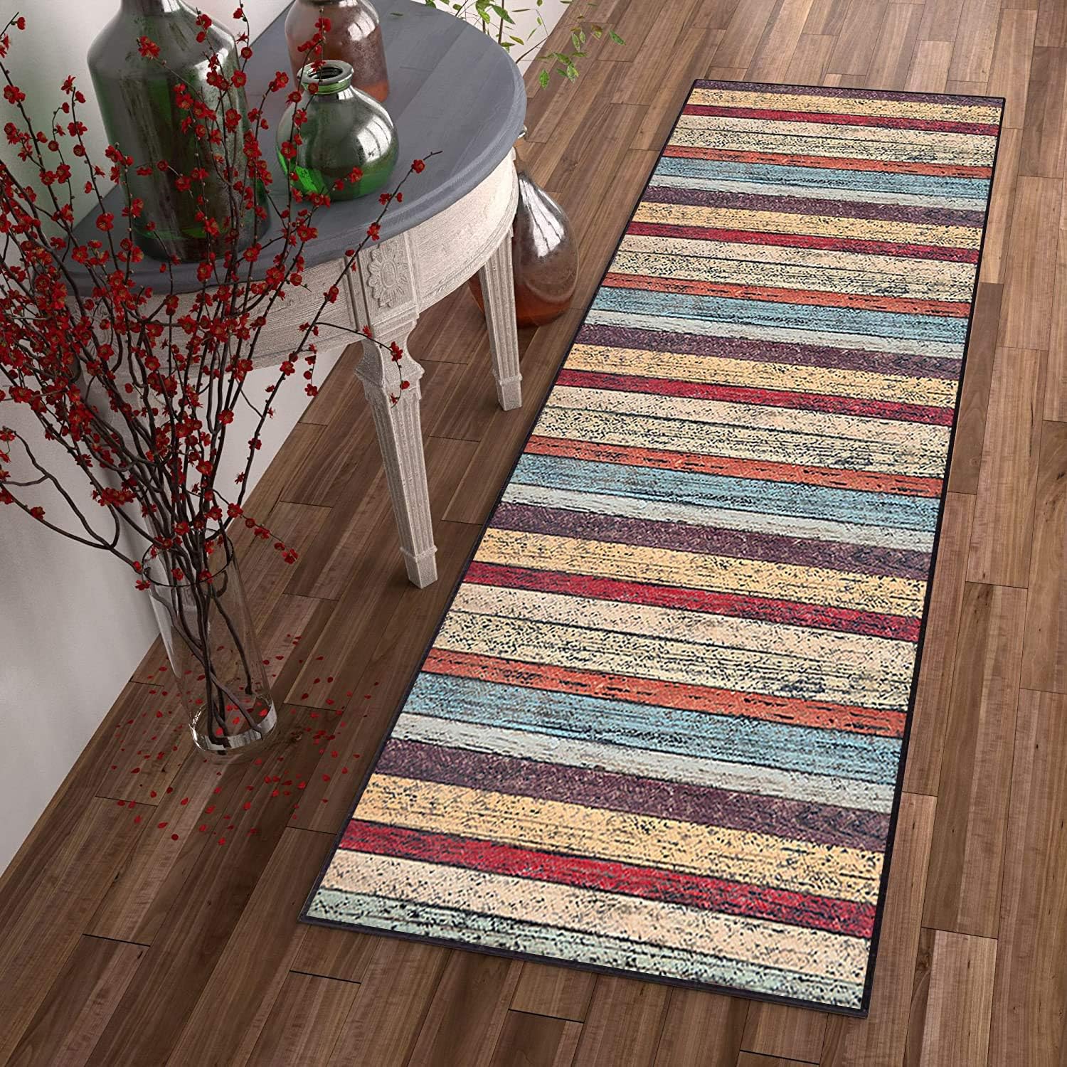 MENGH Narrow Rugs, Trendy Rug, Carpet living room, 6mm Pile, NonSlip