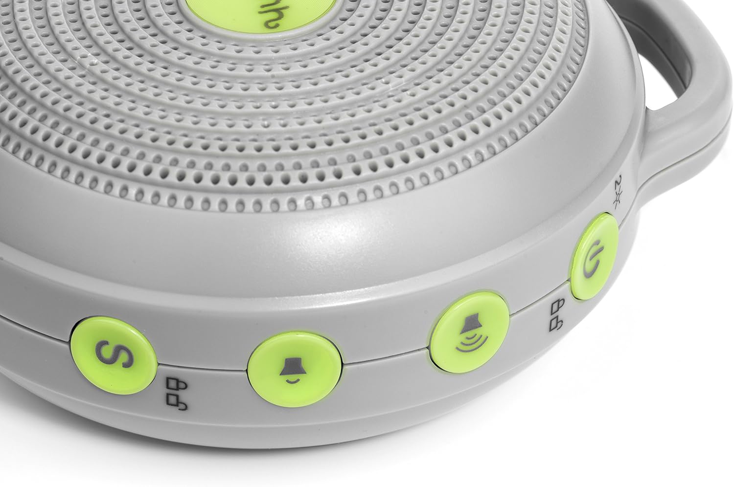 Marpac Hushh Portable White Noise Machine for Baby | 3 Soothing, Natural Sounds with Volume Control Baby-Safe Clip & Child Lock, Gray, 3.7 ounces: Health & Personal Care