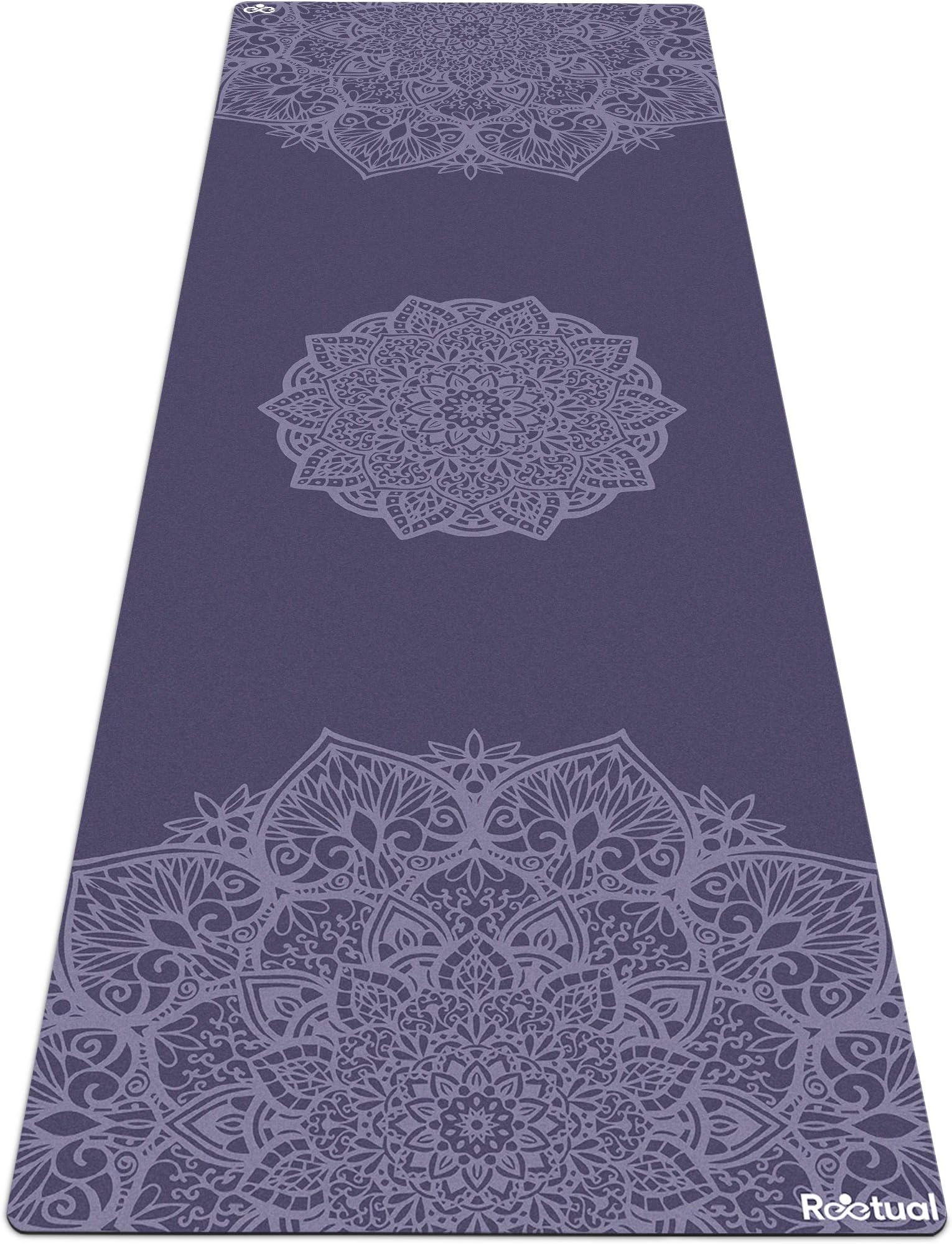 Reetual, The Yoga Mat That Adores Sweat | Premium Hot Yoga Mat Non Slip Towel Combo - with Carrying Strap | Eco Friendly | Designed for Bikram, Hot Yoga, Ashtanga, Vinyasa, Power, Hatha