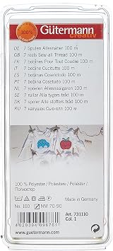Gütermann Sew-All Thread Set 7 x 100m Black White Polyester All Materials view 2
