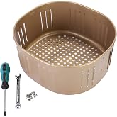 Air Fryer Replacement Basket for Power XL 5.3QT,Air Fryer Basket for Gowise USA 5.8QT,Non-Stick