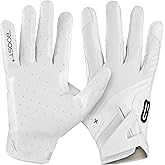 Grip Boost Football Gloves - Solid Stealth 6.0 Boost Plus Sticky Technology - Adult and Youth Football Gloves for Wide Receiver - Men's and Boys Sizes