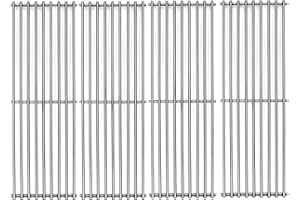 Votenli S6505A (4-Pack) 19 3/4" Stainless Steel Cooking Grid Grates Replacement for Chargriller 2121, 2123, 2222, 2828, 3001, 3030, 3725, 4000, 5050, 5252 Set of 4