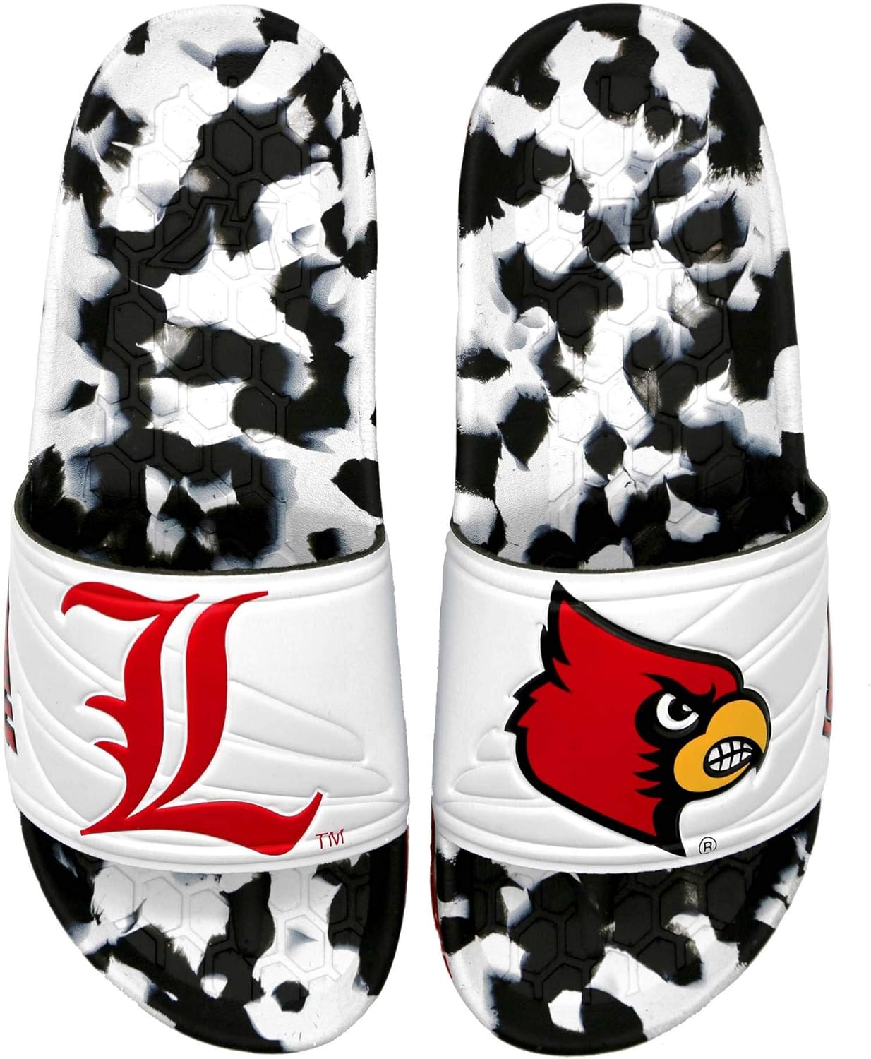 Hype Co University of Louisville UL Cardinals Slydr Sports Slide Sandal : Clothing