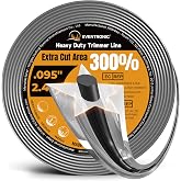 095'' Trimmer Line 200FT Heavy Duty Pentagon Dual Core Weed Eater String | Universal Weedeater Line Compatible with Cordless String Trimmers, Heavy Duty Weed Wacker String Provides Efficient Cutting