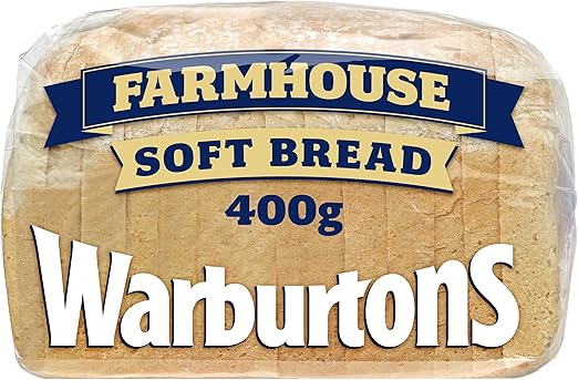 Warburtons Farmhouse Soft White Bread 400 G Amazon Co Uk Grocery