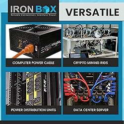 IronBox Electric C14 to C15 Power Cord