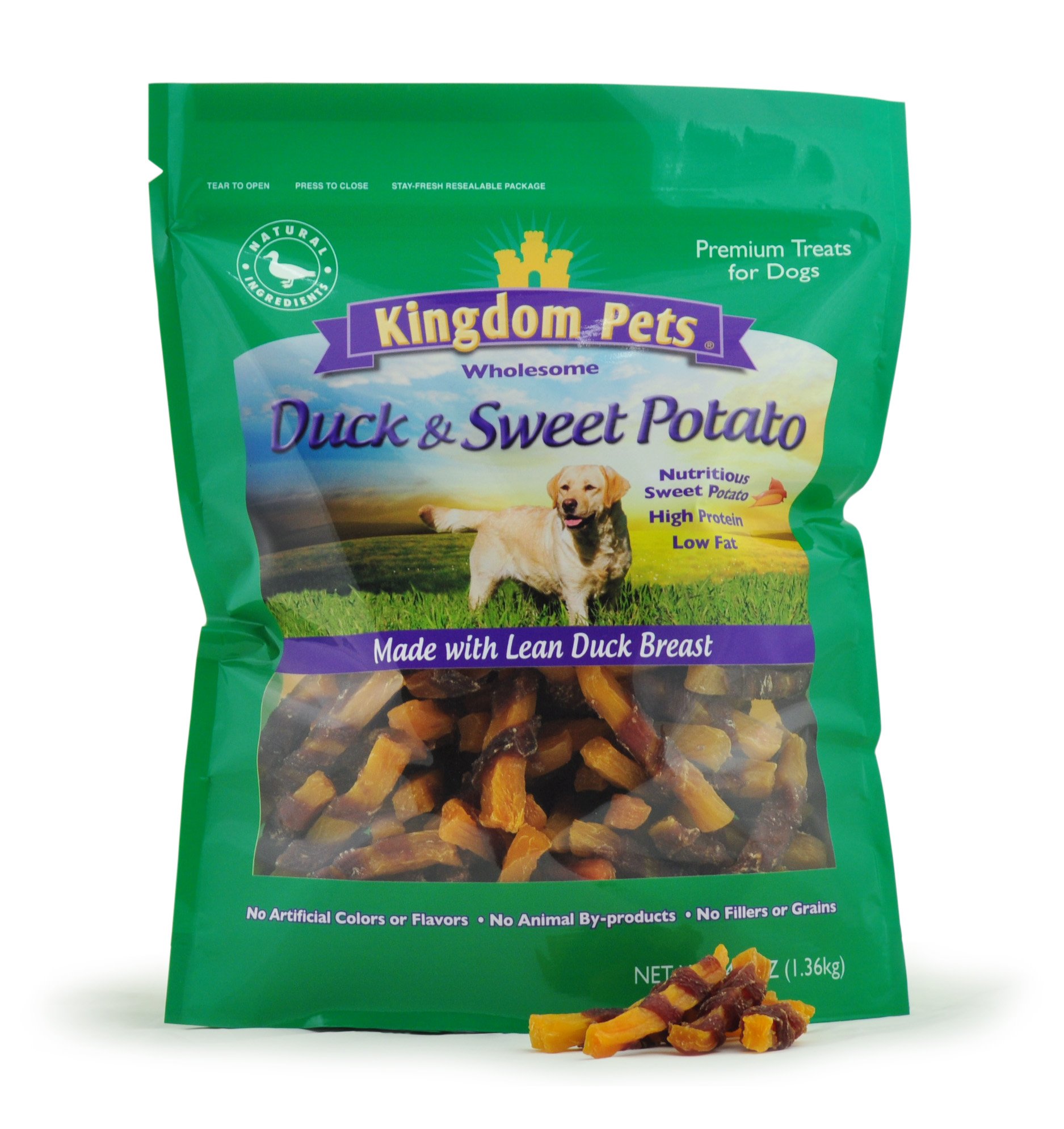 Kingdom Pets Filler Free Duck Jerky & Sweet Potato