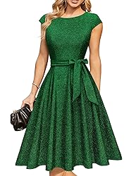 DRESSTELLS Cocktail Dresses, Womens Sparkly Midi
