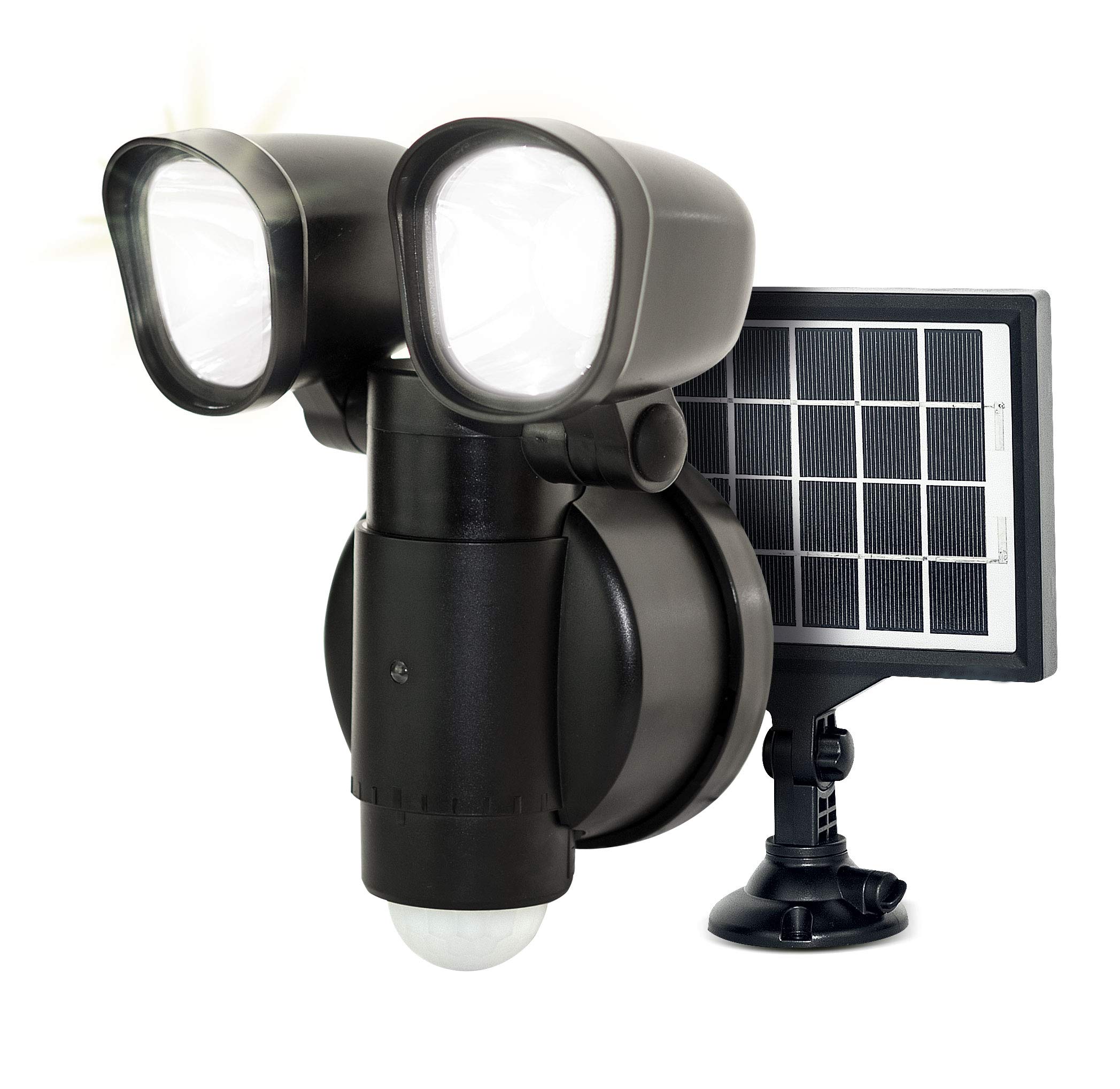 Luceco Aplique Solar de Seguridad LED con Detector de Movimiento, 4W, Negro