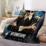 Ultra-Soft Micro Flannel Throw Blanket Warm Lightweight for All Seasons Throw Kids Adults Bedding Office Universal (Style-2,
