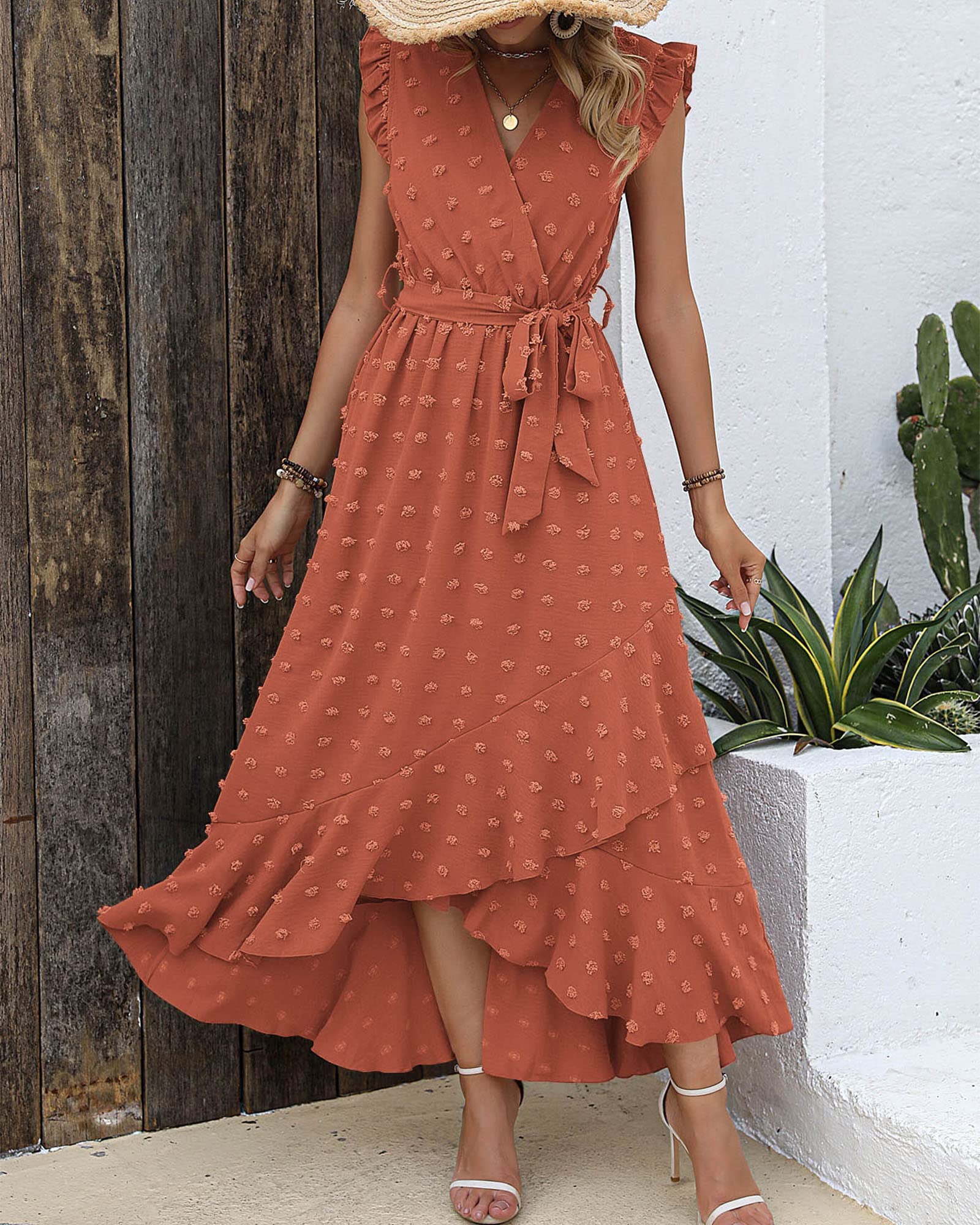 BTFBM Women V Neck Summer Dress