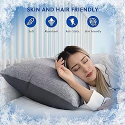 HOMFINE Cooling Pillowcases King Size - Double Side