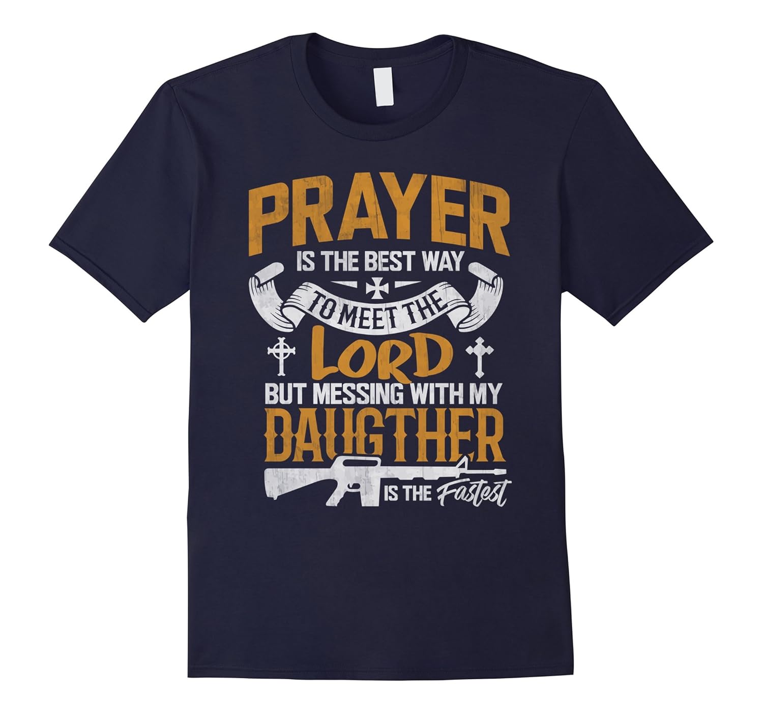 Father Proud Daddy Shirt If You Mess My Daughter Gift TShirt-ANZ