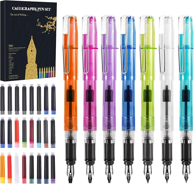 Calligraphy Pen Set 31 Pieces, joylink Fountain Pen Set with 7