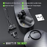 FIFINE K688 USB/XLR Dynamic Microphone Kit with Boom Arm view 8