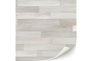 TEXTURKONTOR 3 Sheets Self-Adhesive Flooring for Dollhouse 1:12 Scale (White Oak)