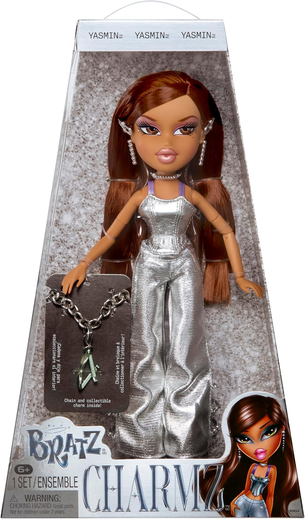 Bratz Charmz Yasmin Fashion Doll with Charm Bracelet and Accessories