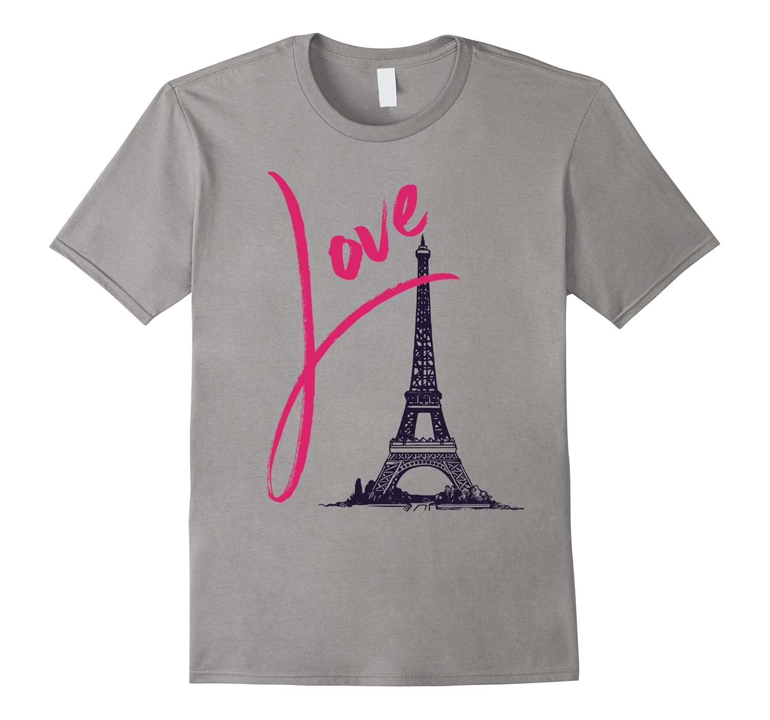 Paris Love, Je t’aime Eiffel Tower Travel Graphic TShirt