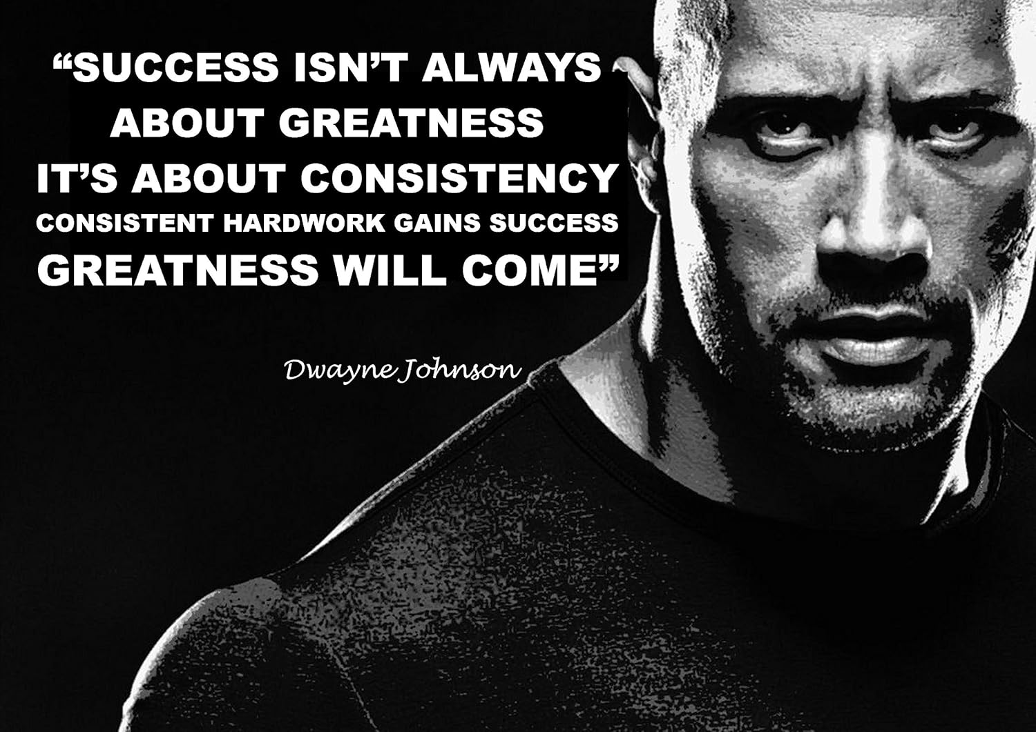 Dwayne Johnson, (3) The Rock Autographed/Signed Inspirational