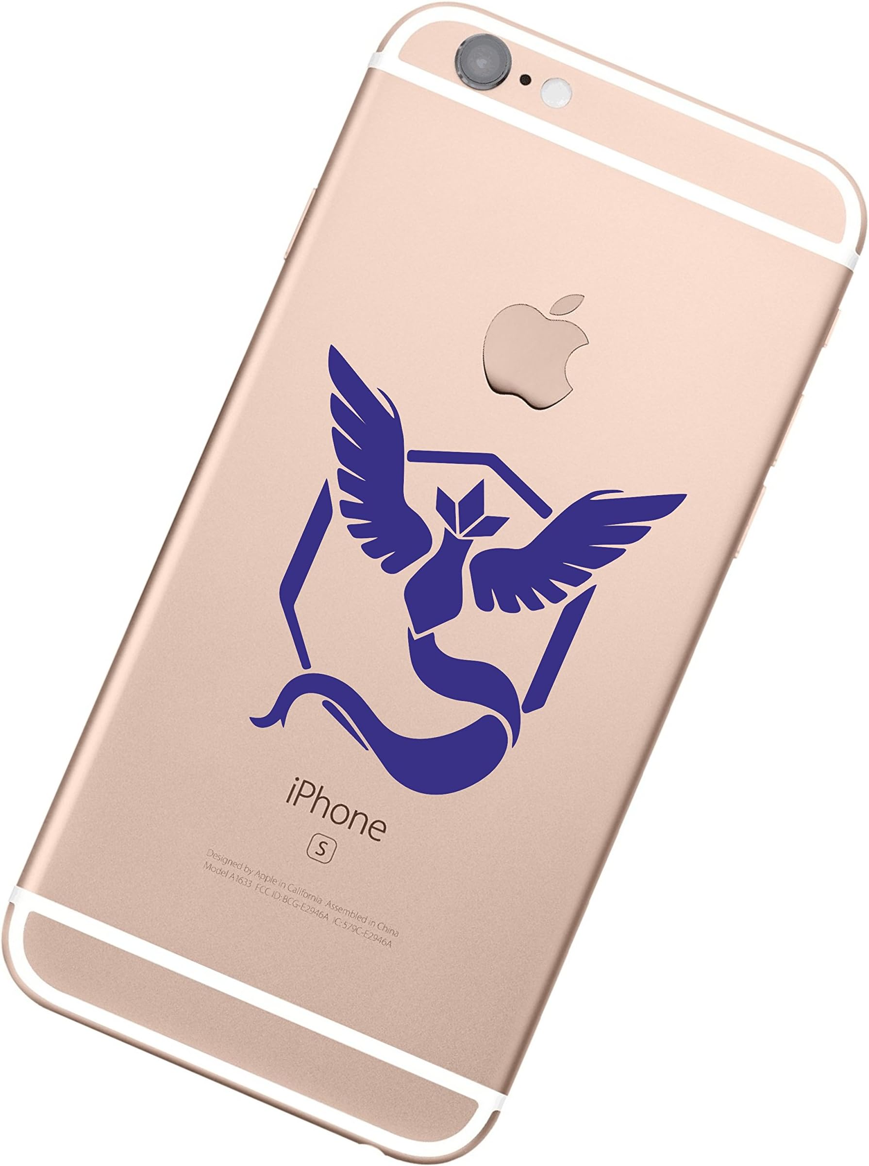 POKEMON GO - Team MYSTIC Mobile Phone Vinyl Sticker Decal, 5cm, Fits iPhone 4/5 / 6 / 6s / 6 Plus, Samsung Andorid S4 / S5 / S6 / S7 / Edge, Windows Phone