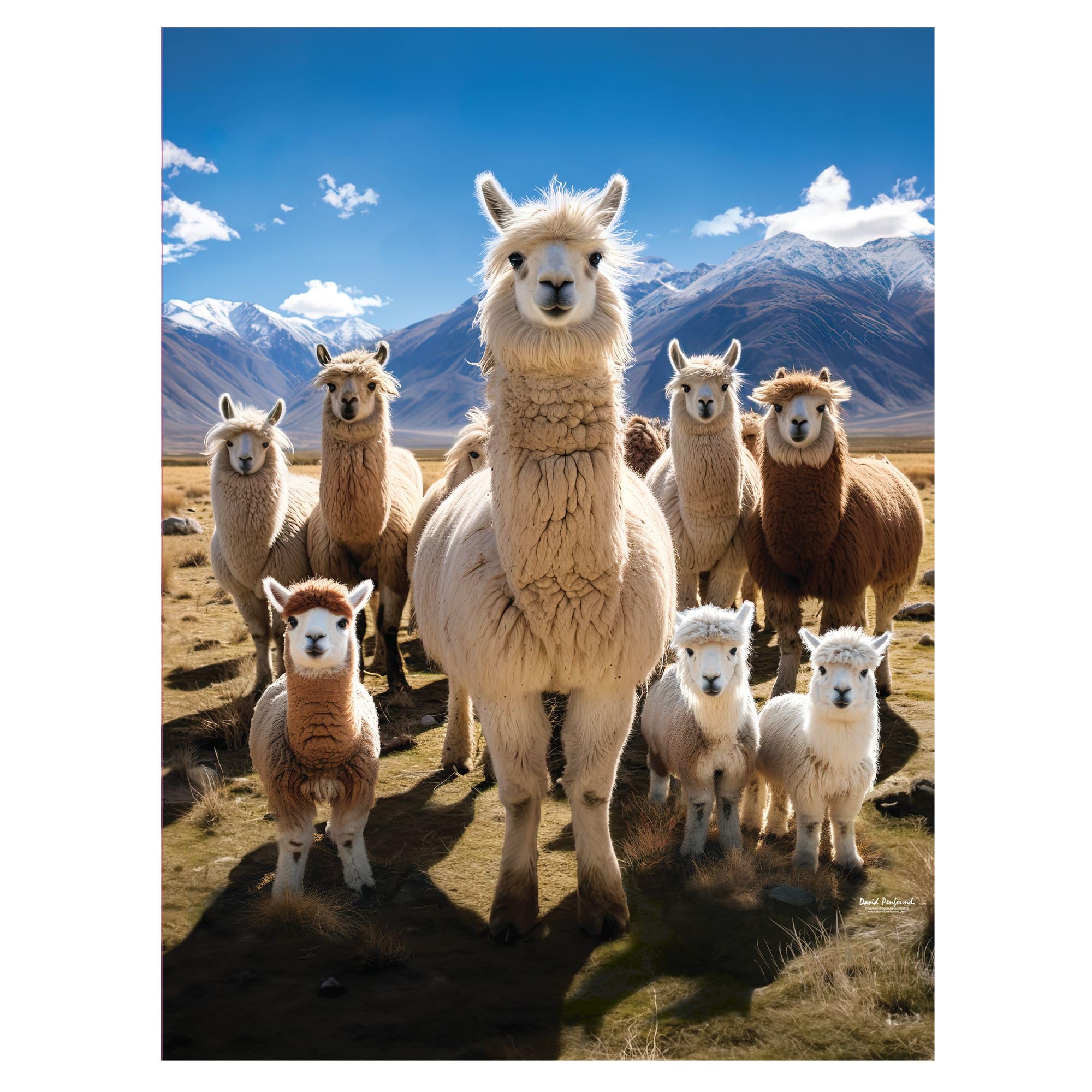 3D LiveLife Lenticular Wall Art Prints - Llamarama from Deluxebase. Unframed 3D Llama Poster. A Perfect Wall Filler. Original artwork licensed from renowned artist, David Penfound