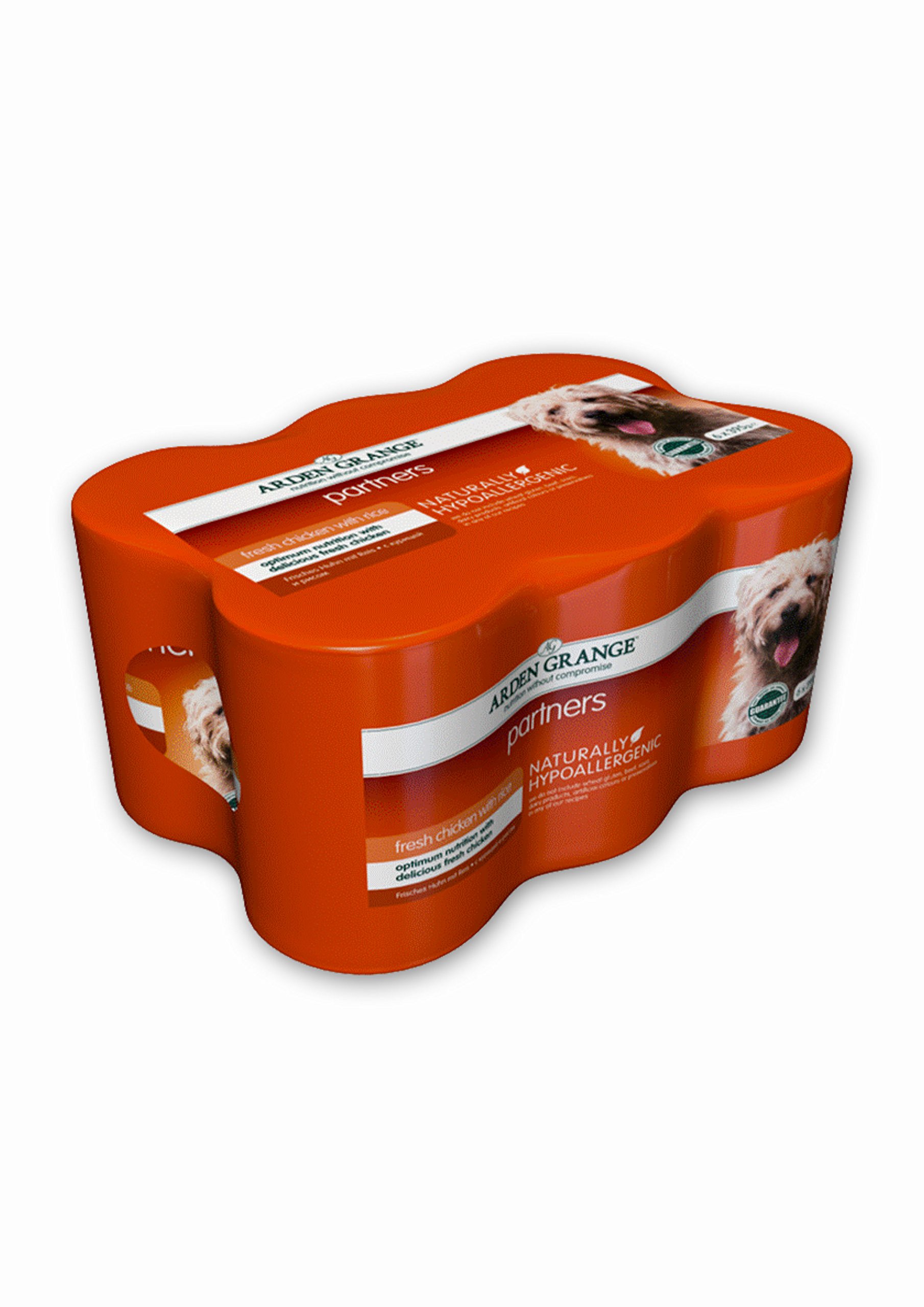 Arden Grange Partners Fresh Chicken, Rice and Vegetables Wet Dog Food, 24 x 395 g