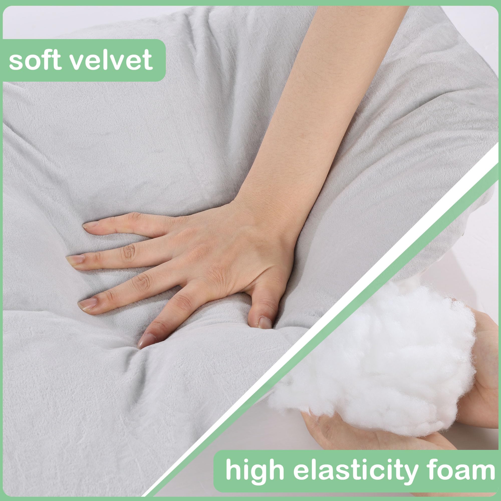 BALAPET Meditation Cushion Foam Meditation Cushion for Sitting on Floor,Floor Pillow with 2 Knee Cushion & Hip Cushion - Image 3