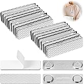 30 Pack Strong Magnetic Name Badge Holders with Steel Back Plate, Adhesive Two-Piece Design Name Tag Badge Magnets, 1.75 x 0.5 inches Strength Neodymium Magnets